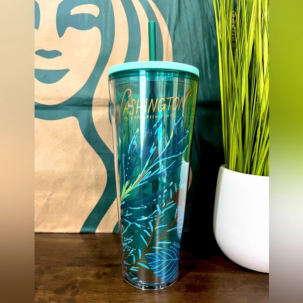 🌲Starbucks WASHINGTON EVERGREEN STATE Pinecone Cold Cup Tumbler Venti 24oz